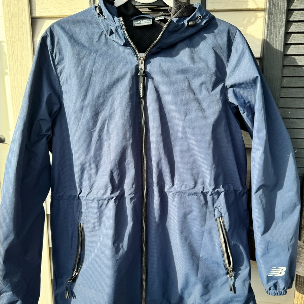 New balance rain windbreaker Jacket large blue